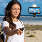 Foldable Tripod Selfie Stick with Bluetooth Remote Control