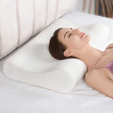 Memory Foam Solid Orthopaedic Pillow White