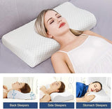Memory Foam Solid Orthopaedic Pillow White