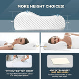 Memory Foam Solid Orthopaedic Pillow White