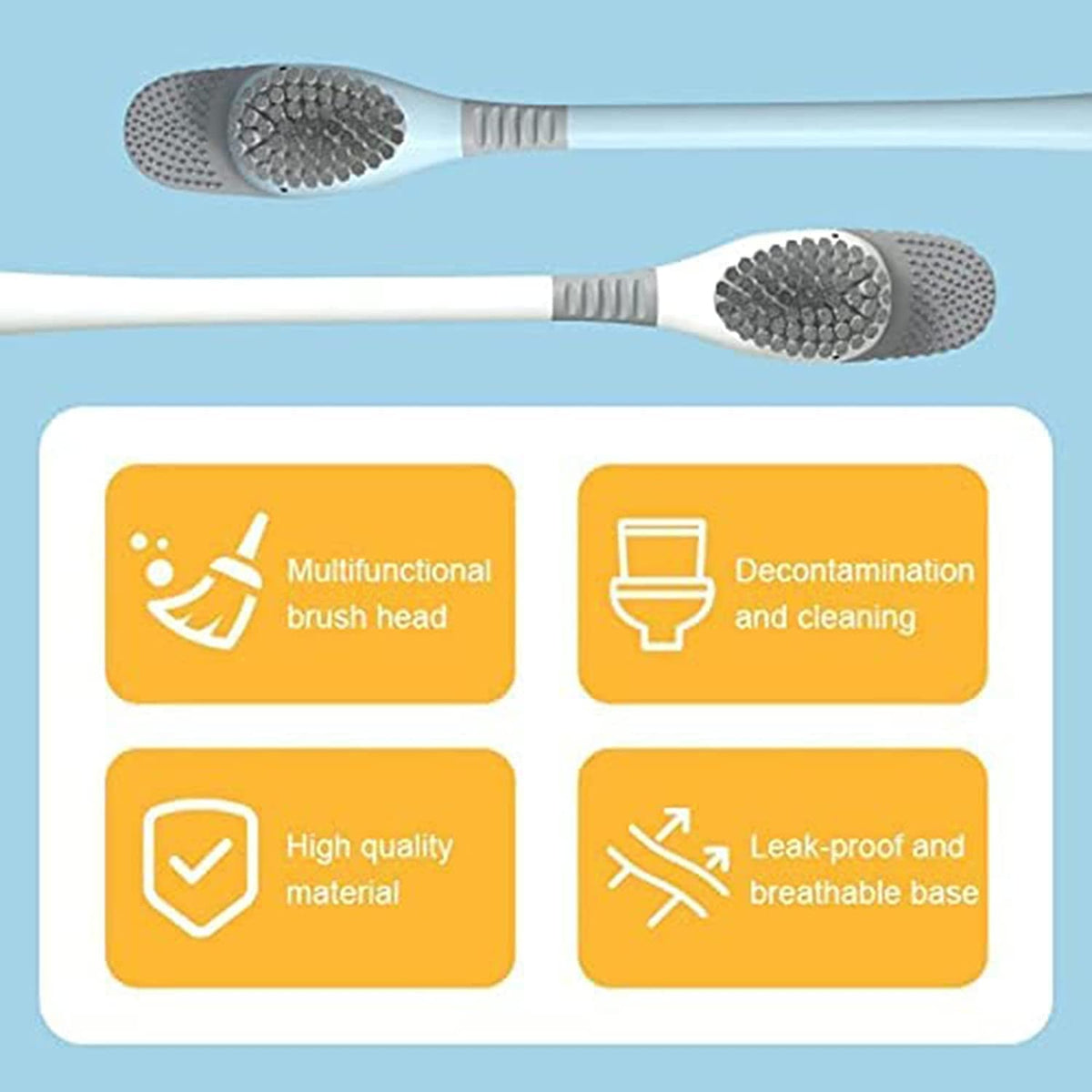 Duck Shape Silicone Bathroom Toilet Brush
