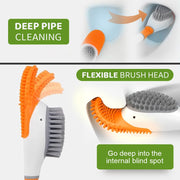 Duck Shape Silicone Bathroom Toilet Brush