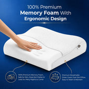 Memory Foam Solid Orthopaedic Pillow White