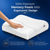 Memory Foam Solid Orthopaedic Pillow White