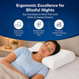 Memory Foam Solid Orthopaedic Pillow White