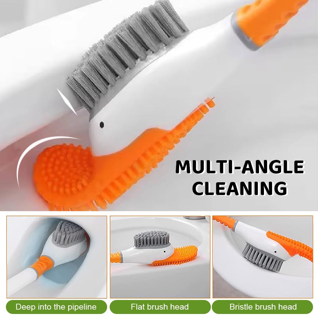 Duck Shape Silicone Bathroom Toilet Brush