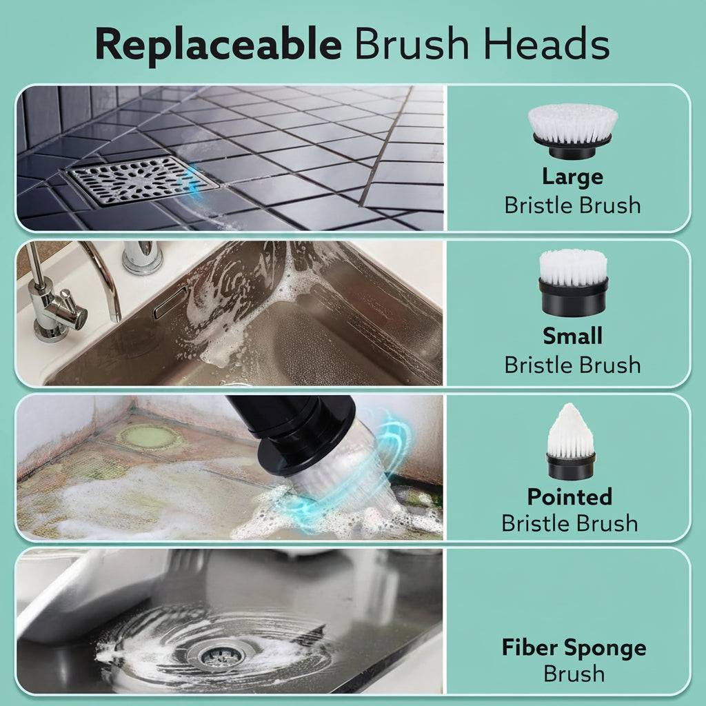 9 in 1 Electric Spin Scrubber