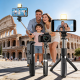 Foldable Tripod Selfie Stick with Bluetooth Remote Control