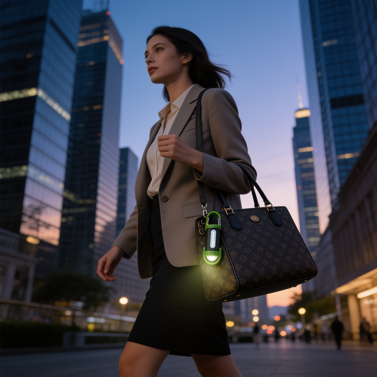 Mini LED Flashlight with Carabiner Clip
