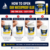 Transparent waterproof glue