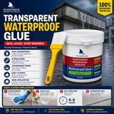 Transparent waterproof glue