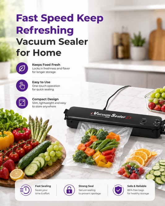 Fast Speed Keep Refreshing Vacuum Sealer for Home