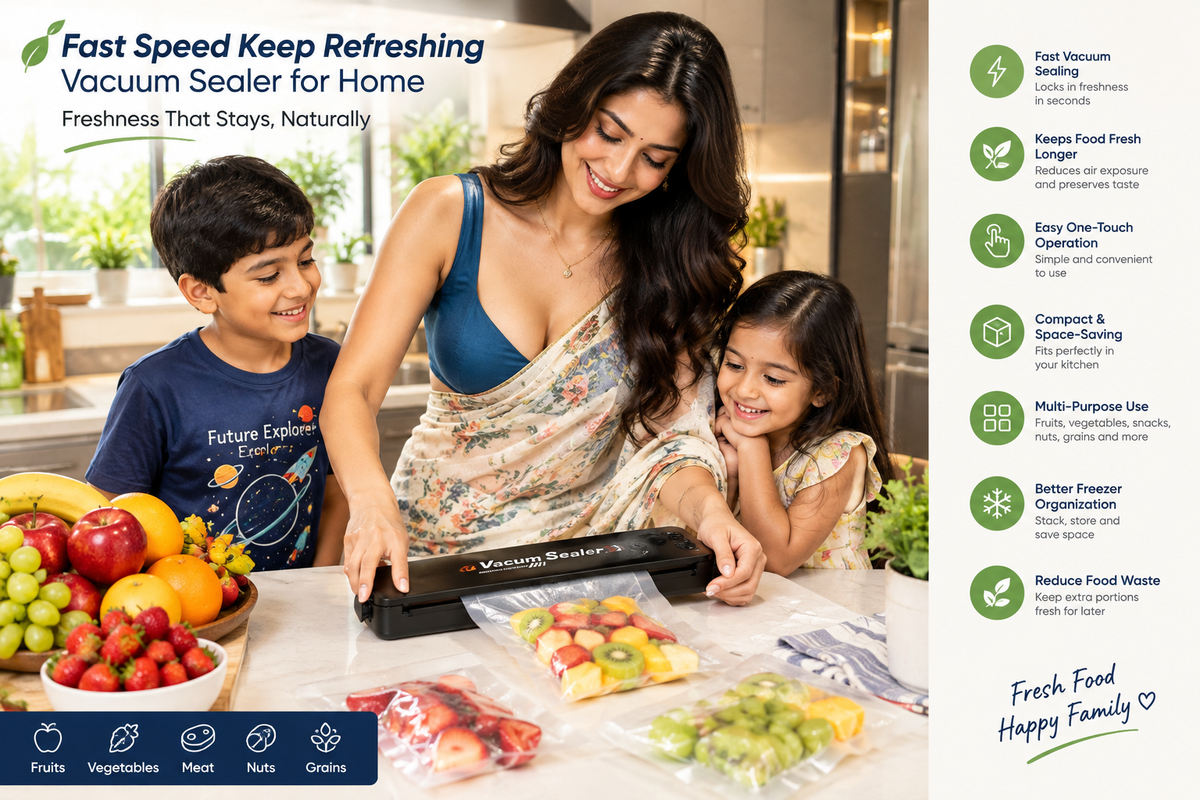 Fast Speed Keep Refreshing Vacuum Sealer for Home