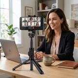 Foldable Tripod Selfie Stick with Bluetooth Remote Control