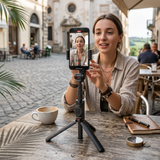 Foldable Tripod Selfie Stick with Bluetooth Remote Control